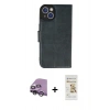 MARSİLYAN™- iPhone 14 Plus Kılıf Siluet Işık Serisi - Siyah Mat Seramik Nano Ekran Koruyucu + Raze Metal Kamera Lens - GS