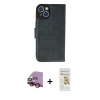 MARSİLYAN™- iPhone 14 Plus Kılıf Siluet Işık Serisi - Siyah Mat Seramik Nano Ekran Koruyucu + Raze Metal Kamera Lens - KI