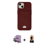 MARSİLYAN™- iPhone 14 Plus Kılıf Vadi Çizgi Prime - Şeffaf Maxco Cam Ekran Koruyucu + Raze Metal Kamera Lens - GS