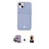 MARSİLYAN™- iPhone 14 Plus Kılıf Vadi Çizgi Prime - Şeffaf Maxco Cam Ekran Koruyucu + Raze Metal Kamera Lens - GS