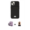 MARSİLYAN™- iPhone 14 Plus Kılıf Vadi Çizgi Prime - Şeffaf Maxco Cam Ekran Koruyucu + Raze Metal Kamera Lens - MR
