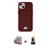 MARSİLYAN™- iPhone 14 Plus Kılıf Vadi Çizgi Prime - Şeffaf Maxco Cam Ekran Koruyucu + Raze Metal Kamera Lens - MR
