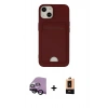 MARSİLYAN™- iPhone 14 Plus Kılıf Vadi Çizgi Prime - Şeffaf Maxco Cam Ekran Koruyucu + Raze Metal Kamera Lens - SH