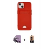MARSİLYAN™- iPhone 14 Plus Kılıf Vadi Çizgi Prime - Şeffaf Maxco Cam Ekran Koruyucu + Raze Metal Kamera Lens - SH