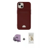 MARSİLYAN™- iPhone 14 Plus Kılıf Vadi Çizgi Prime - Siyah Mat Seramik Nano Ekran Koruyucu + Raze Metal Kamera Lens - GS
