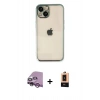 MARSİLYAN™- iPhone 14 Plus Kılıf Vadi Minimal - Şeffaf Maxco Cam Ekran Koruyucu + Raze Metal Kamera Lens - MR
