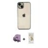 MARSİLYAN™- iPhone 14 Plus Kılıf Vadi Minimal - Siyah Mat Seramik Nano Ekran Koruyucu + Raze Metal Kamera Lens - SH