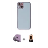 MARSİLYAN™- iPhone 14 Plus Kılıf Yadigar Klasik - Şeffaf Maxco Cam Ekran Koruyucu + Raze Metal Kamera Lens - GS