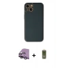 MARSİLYAN™- iPhone 14 Plus Kılıf Yadigar Klasik - Siyah Joko Magic 5D Hayalet Cam + Raze Metal Kamera Lens - GS