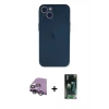 MARSİLYAN™- iPhone 14 Plus Kılıf Yadigar Yansıma Serisi - Siyah 360 Mat Full Body Arka Koruyucu + Raze Metal Kamera Lens - GS