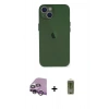 MARSİLYAN™- iPhone 14 Plus Kılıf Yadigar Yansıma Serisi - Siyah Joko Magic 5D Hayalet Cam + Raze Metal Kamera Lens - MR