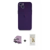 MARSİLYAN™- iPhone 14 Plus Kılıf Yadigar Yansıma Serisi - Siyah Mat Seramik Nano Ekran Koruyucu + Raze Metal Kamera Lens - MR
