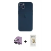MARSİLYAN™- iPhone 14 Plus Kılıf Yadigar Yansıma Serisi - Siyah Mat Seramik Nano Ekran Koruyucu + Raze Metal Kamera Lens - GS