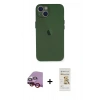 MARSİLYAN™- iPhone 14 Plus Kılıf Yadigar Yansıma Serisi - Siyah Mat Seramik Nano Ekran Koruyucu + Raze Metal Kamera Lens - KI