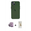 MARSİLYAN™- iPhone 14 Plus Kılıf Yadigar Yansıma Serisi - Siyah Mat Seramik Nano Ekran Koruyucu + Raze Metal Kamera Lens - MR