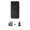MARSİLYAN™- iPhone 14 Plus Kılıf Zirve Klasik Prime - Şeffaf Maxco Cam Ekran Koruyucu + Raze Metal Kamera Lens - KI