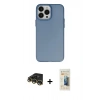 MARSİLYAN™- iPhone 14 Pro Kılıf Ahenk Çizgi Prime - Siyah 6D Mat Seramik Hayalet Nano Ekran Koruyucu + Raze Metal Kamera Lens - GD