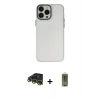 MARSİLYAN™- iPhone 14 Pro Kılıf Ahenk Çizgi Prime - Siyah Joko Magic 5D Hayalet Cam + Raze Metal Kamera Lens - GD