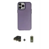 MARSİLYAN™- iPhone 14 Pro Kılıf Ahenk Çizgi Prime - Siyah Joko Magic 5D Hayalet Cam + Raze Metal Kamera Lens - GD