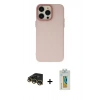 MARSİLYAN™- iPhone 14 Pro Kılıf Ahenk Çizgi Prime - Siyah Polymer Nano Ekran Koruyucu + Raze Metal Kamera Lens - GD