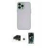 MARSİLYAN™- iPhone 14 Pro Kılıf Ahenk Çizgi Serisi - Siyah 360 Mat Full Body Arka Koruyucu + Raze Metal Kamera Lens - GD