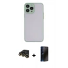 MARSİLYAN™- iPhone 14 Pro Kılıf Ahenk Çizgi Serisi - Siyah 3D Antistatik Hayalet Cam Ekran Koruyucu + Raze Metal Kamera Lens - GD