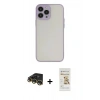 MARSİLYAN™- iPhone 14 Pro Kılıf Ahenk Çizgi Serisi - Siyah Mat Seramik Nano Ekran Koruyucu + Raze Metal Kamera Lens - GD