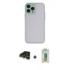 MARSİLYAN™- iPhone 14 Pro Kılıf Ahenk Çizgi Serisi - Siyah Polymer Nano Ekran Koruyucu + Raze Metal Kamera Lens - GD