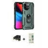 MARSİLYAN™- iPhone 14 Pro Kılıf Ahenk Klasik Koleksiyonu - Siyah 20D Premium Cam Ekran Koruyucu + Raze Metal Kamera Lens - GD