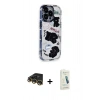 MARSİLYAN™- iPhone 14 Pro Kılıf Ahenk Modern Serisi - Şeffaf Pasifik Cam Ekran Koruyucu + Raze Metal Kamera Lens - GD