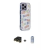 MARSİLYAN™- iPhone 14 Pro Kılıf Ahenk Modern Serisi - Siyah Joko Magic 5D Cam + Raze Metal Kamera Lens - GD