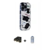 MARSİLYAN™- iPhone 14 Pro Kılıf Ahenk Modern Serisi - Siyah Joko Magic 5D Cam + Raze Metal Kamera Lens - GD