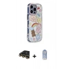MARSİLYAN™- iPhone 14 Pro Kılıf Ahenk Modern Serisi - Siyah Joko Magic 5D Cam + Raze Metal Kamera Lens - GD