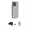 MARSİLYAN™- iPhone 14 Pro Kılıf Ahenk Modern Serisi - Siyah Joko Magic 5D Cam + Raze Metal Kamera Lens - GD