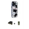 MARSİLYAN™- iPhone 14 Pro Kılıf Ahenk Modern Serisi - Siyah Joko Magic 5D Hayalet Cam + Raze Metal Kamera Lens - GD