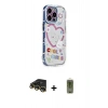 MARSİLYAN™- iPhone 14 Pro Kılıf Ahenk Modern Serisi - Siyah Joko Magic 5D Hayalet Cam + Raze Metal Kamera Lens - GD