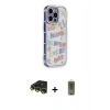 MARSİLYAN™- iPhone 14 Pro Kılıf Ahenk Modern Serisi - Siyah Joko Magic 5D Hayalet Cam + Raze Metal Kamera Lens - GD
