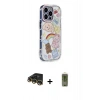 MARSİLYAN™- iPhone 14 Pro Kılıf Ahenk Modern Serisi - Siyah Joko Magic 5D Hayalet Cam + Raze Metal Kamera Lens - GD
