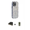 MARSİLYAN™- iPhone 14 Pro Kılıf Ahenk Modern Serisi - Siyah Joko Magic 5D Hayalet Cam + Raze Metal Kamera Lens - GD