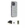 MARSİLYAN™- iPhone 14 Pro Kılıf Ahenk Modern Serisi - Siyah Joko Magic 5D Hayalet Cam + Raze Metal Kamera Lens - GD