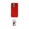 MARSİLYAN™- iPhone 14 Pro Kılıf Ahenk Serisi - Siyah Bilvis 3D Mat Cam Ekran Koruyucu