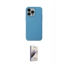MARSİLYAN™- iPhone 14 Pro Kılıf Ahenk Serisi - Siyah Bilvis 3D Mat Cam Ekran Koruyucu