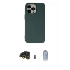 MARSİLYAN™- iPhone 14 Pro Kılıf Ahenk Serisi - Siyah Joko Magic 5D Cam + Raze Metal Kamera Lens - GD