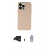 MARSİLYAN™- iPhone 14 Pro Kılıf Ahenk Serisi - Siyah Joko Magic 5D Cam + Raze Metal Kamera Lens - GD