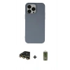 MARSİLYAN™- iPhone 14 Pro Kılıf Ahenk Serisi - Siyah Joko Magic 5D Hayalet Cam + Raze Metal Kamera Lens - GD