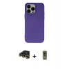 MARSİLYAN™- iPhone 14 Pro Kılıf Ahenk Serisi - Siyah Joko Magic 5D Hayalet Cam + Raze Metal Kamera Lens - GD