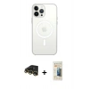 MARSİLYAN™- iPhone 14 Pro Kılıf Ahenk Yansıma Prime - Siyah 6D Mat Seramik Hayalet Nano Ekran Koruyucu + Raze Metal Kamera Lens - GD