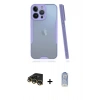 MARSİLYAN™- iPhone 14 Pro Kılıf Atlas Asil Serisi - Siyah Joko Magic 5D Cam + Raze Metal Kamera Lens - GD