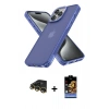 MARSİLYAN™- iPhone 14 Pro Kılıf Atlas Form - Siyah Buffer Hayalet Cam Ekran Koruyucu + Raze Metal Kamera Lens - GD