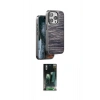 MARSİLYAN™- iPhone 14 Pro Kılıf Atlas Minimal Özel Seri - Siyah 360 Mat Full Body Arka Koruyucu